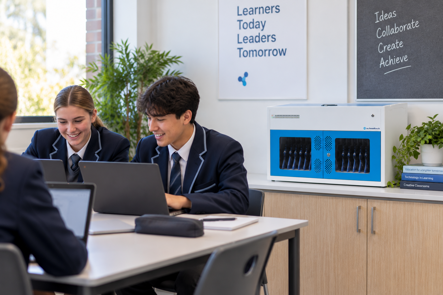 SchoolTech charging trolley in an Australian classroom